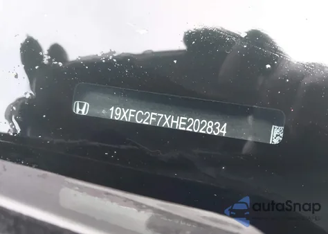 2017 Honda Civic Ex z USA, uszkodzony, nr VIN 19XFC2F7XHE202834